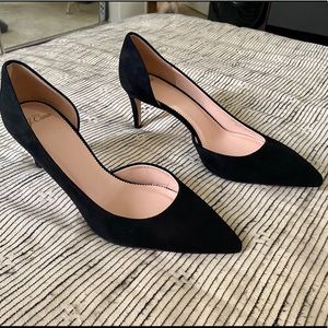 J. Crew Lucie D’Orsay Suede Pumps
